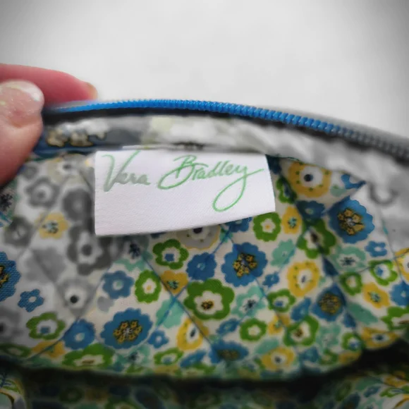 Vera Bradley Blue and Green Floral Crossbody Bag - Picture 6 of 8